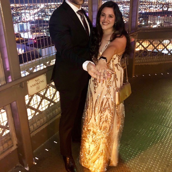 Fashion Nova Rose Gold Formal Dress - Picture 8 of 9